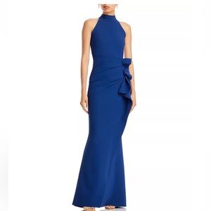 Chiara Boni La Petite Robe Gudrum Sleeveless Mermaid Gown In Rich Blue Size 8
